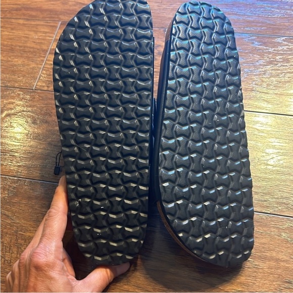 Porter and Ash Mens Classic Slide Buckle Sandals Black Size 10 NWT - Picture 6 of 7